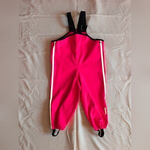 Hot Pink Wet Weather Overalls 2T